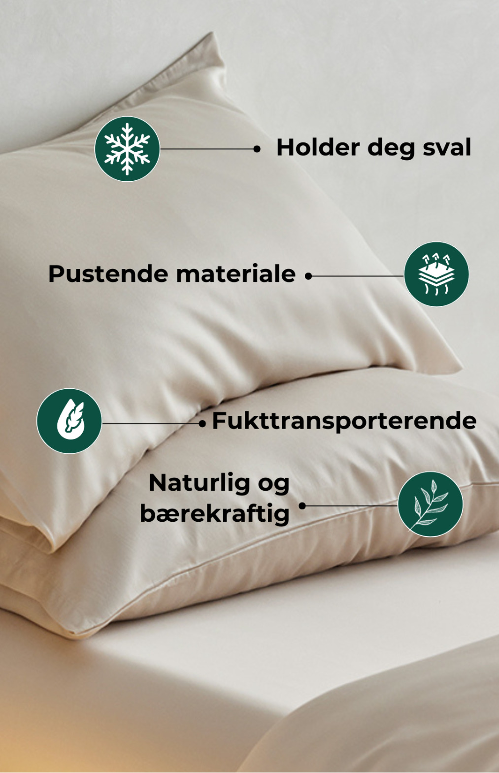 Bambus sengetøy - lyseblå